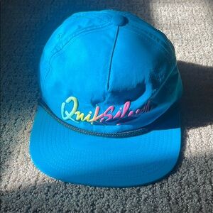 Quiksilver Blue Cap with Multicolor Logo